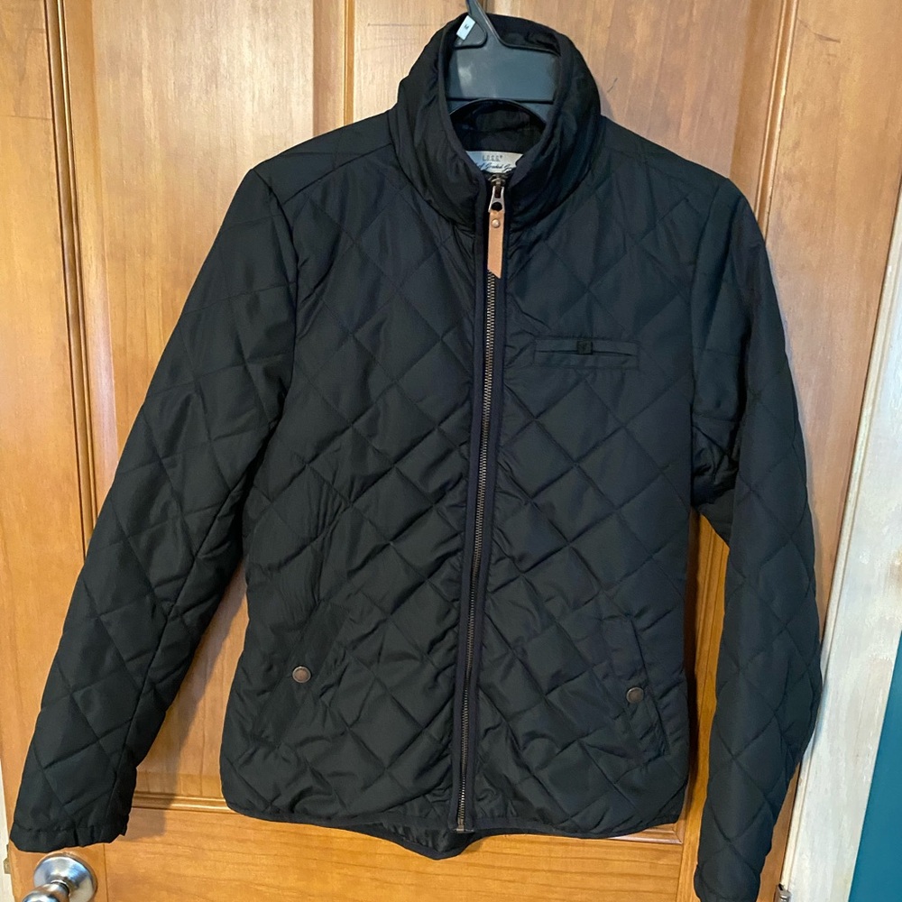 H & M L.O.G.G. Brand quilted black jacket. Size 8
